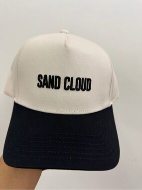 Sand Cloud Two-Tone Black and Cream Baseball Cap